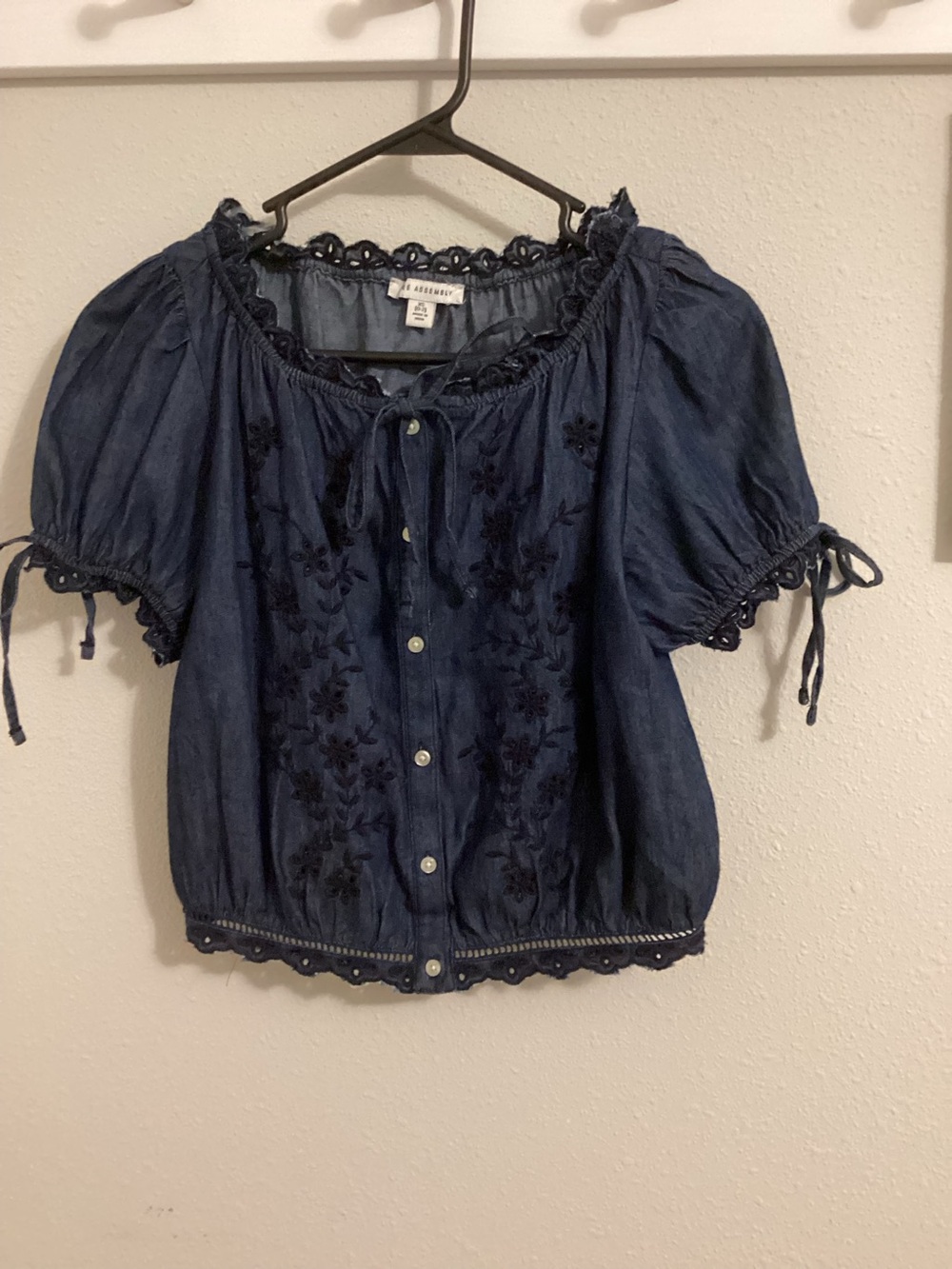 Denim top